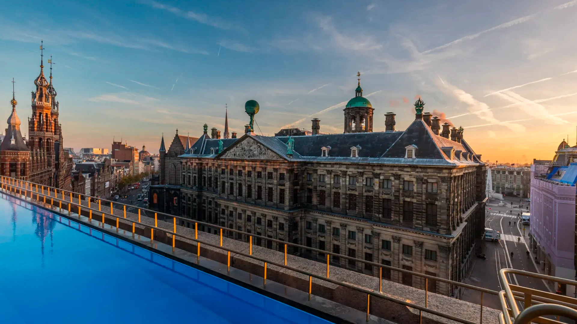 W Amsterdam Casino - Modern luxury hotel with vibrant design and canal views